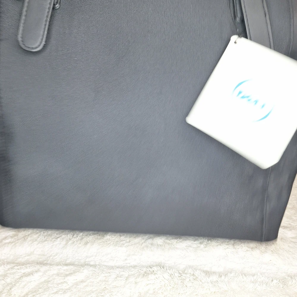 NEW Large Dell Laptop Ladies Tote, Black, NWT, Purple Interior